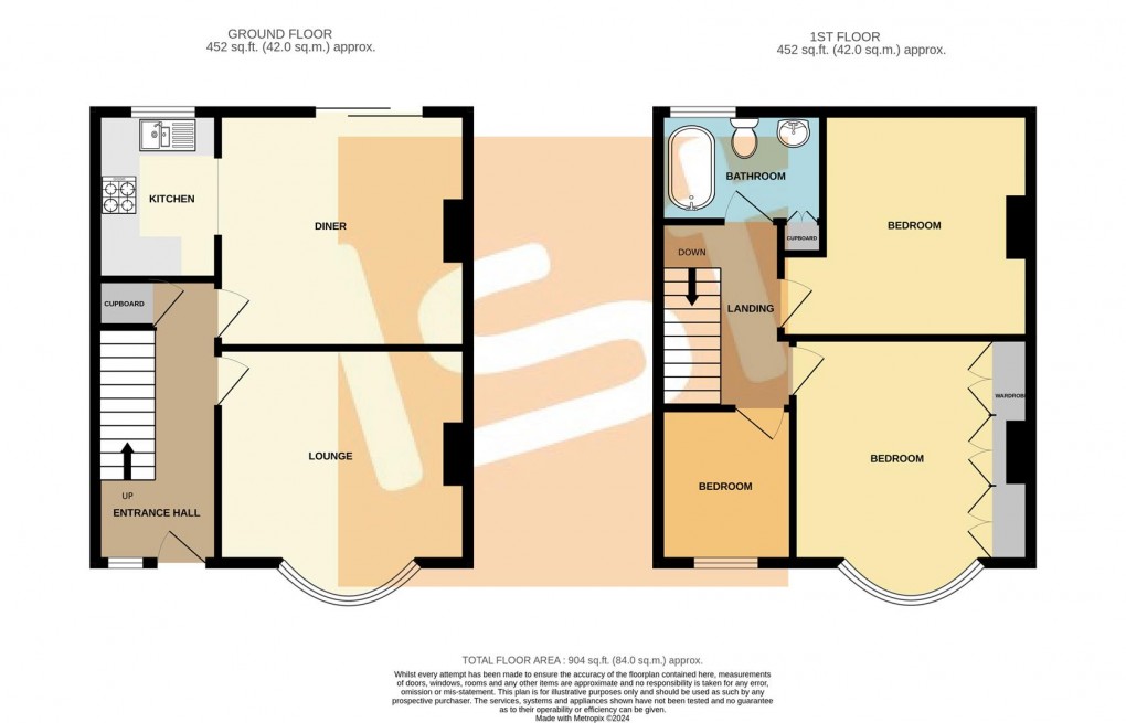 Floorplan for Bournemouth Park Road, Southend-On-Sea