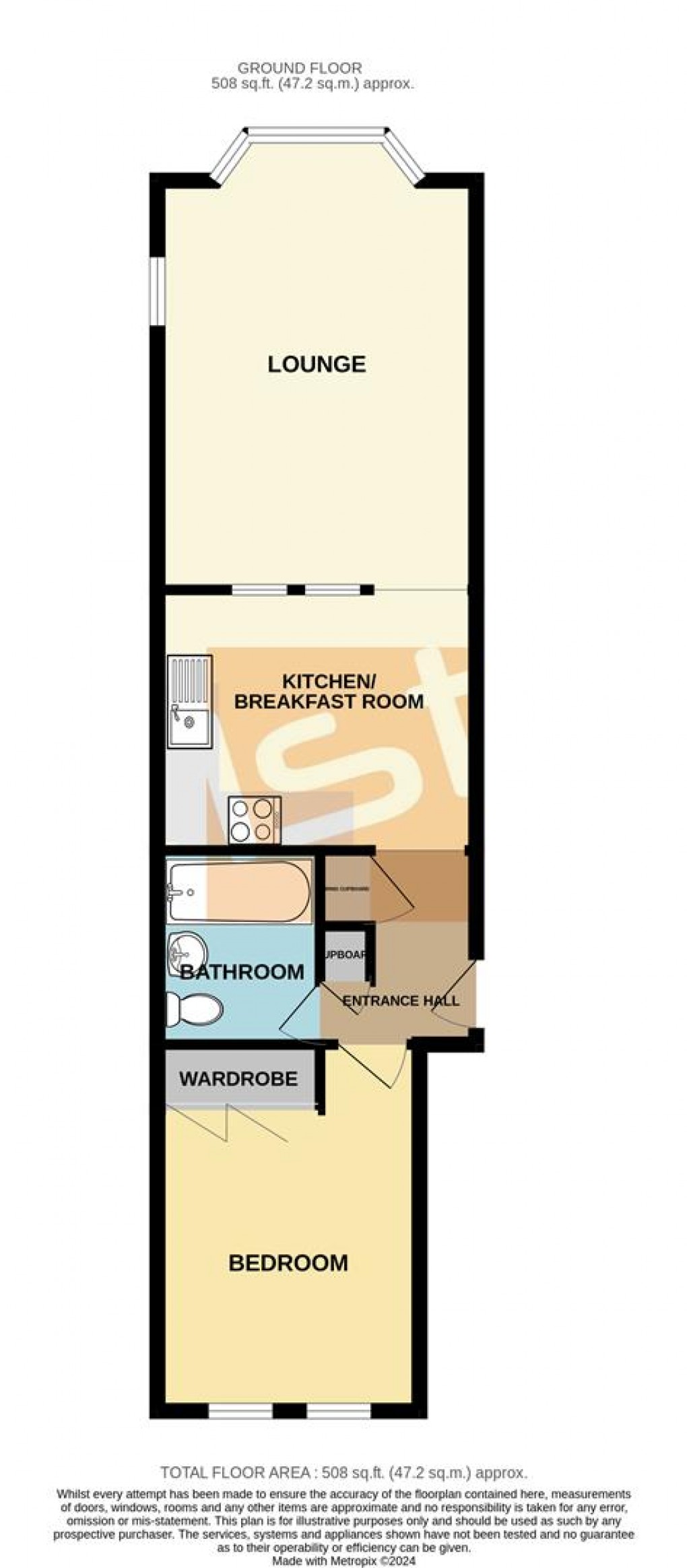 Floorplan for Marks Court, Southchurch Avenue, Southend On Sea
