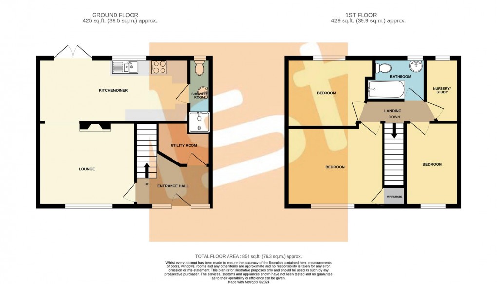 Floorplan for Blyth Avenue, Shoeburyness