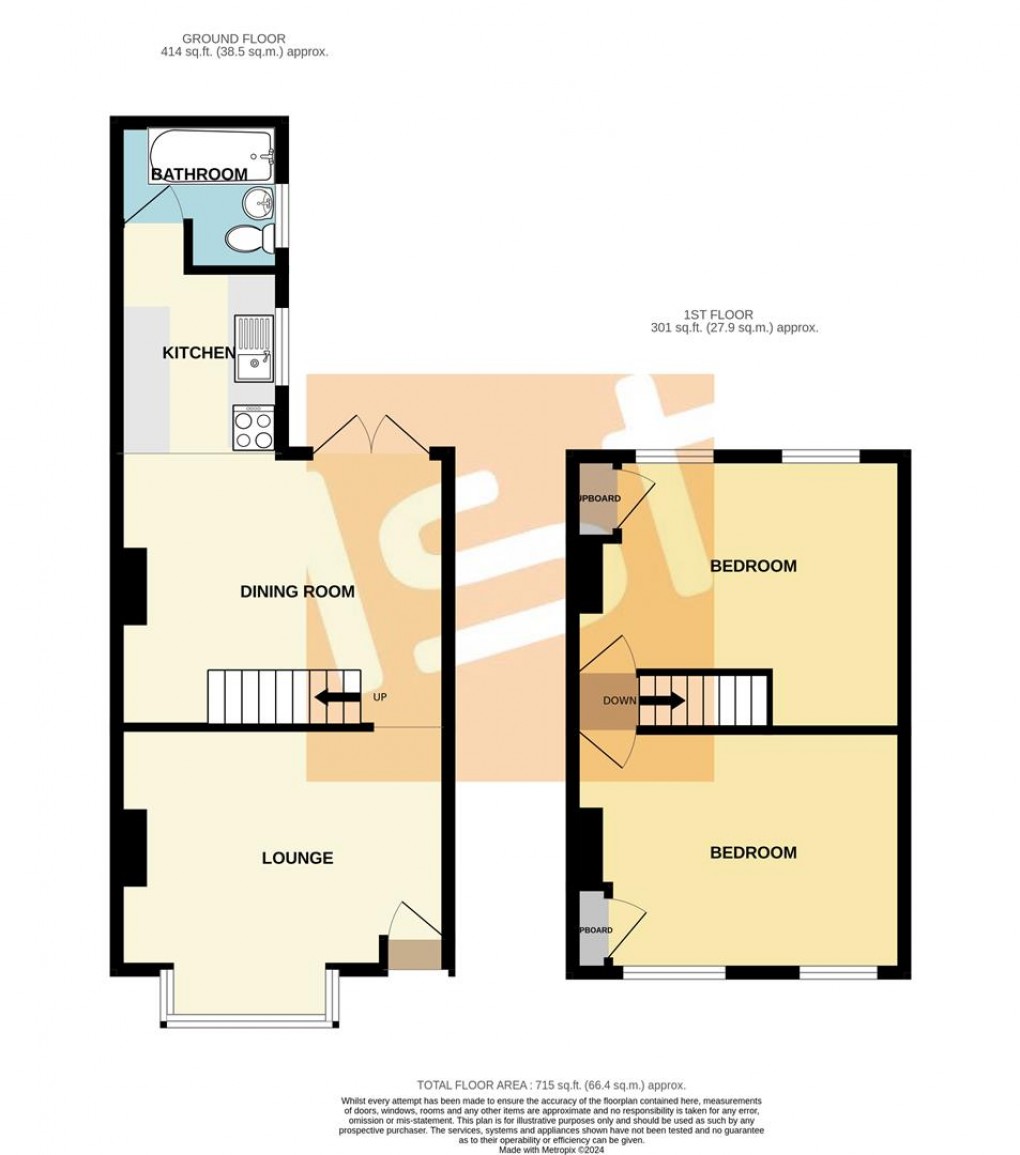 Floorplan for Arnold Avenue, Southend On Sea