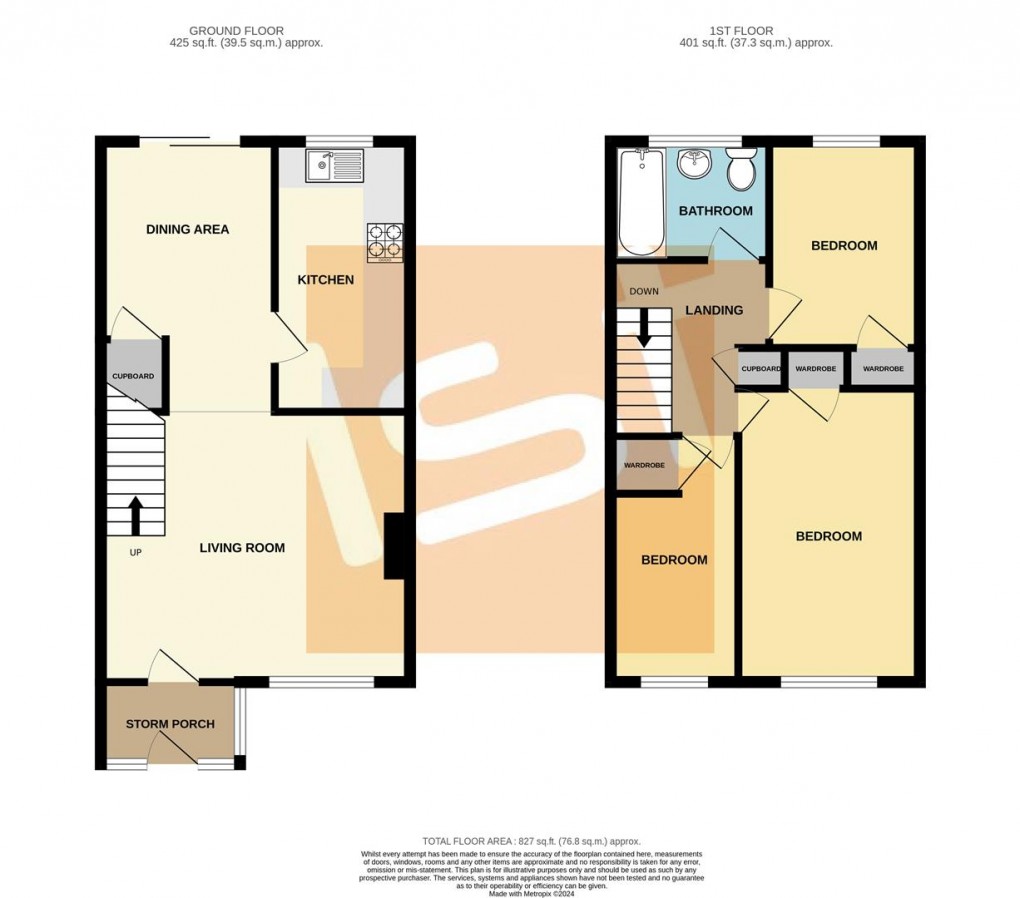 Floorplan for Sandpiper Close, Shoeburyness