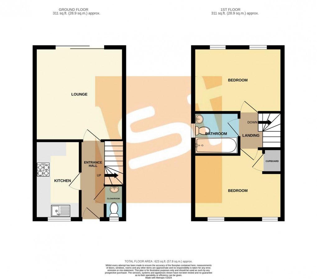 Floorplan for Watkins Way, Shoeburyness