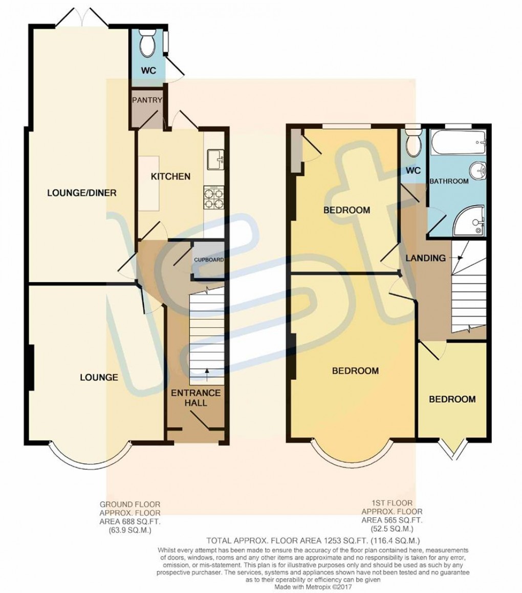 Floorplan for Brunswick Road, Southend-on-Sea