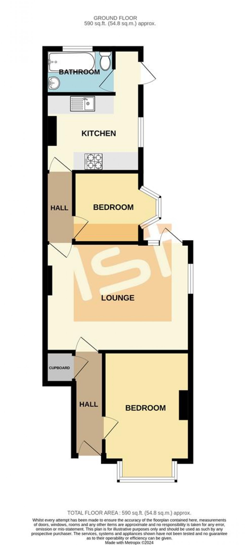 Floorplan for Cumberland Avenue, Southend-On-Sea