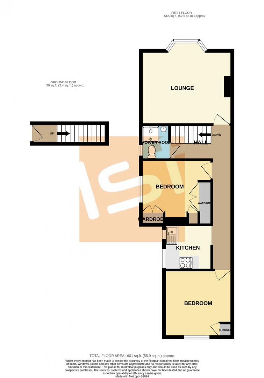 Floorplan for Silverdale Avenue, Westcliff-On-Sea