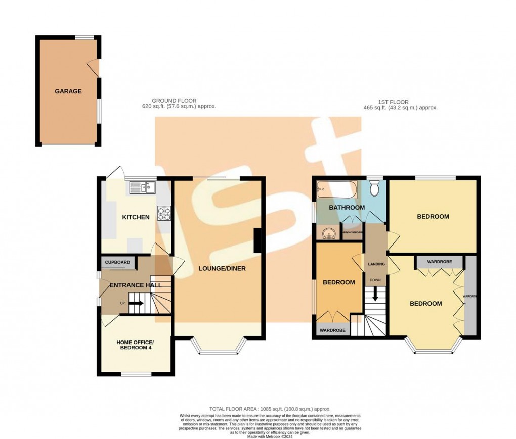 Floorplan for Dulverton Avenue, Westcliff-On-Sea