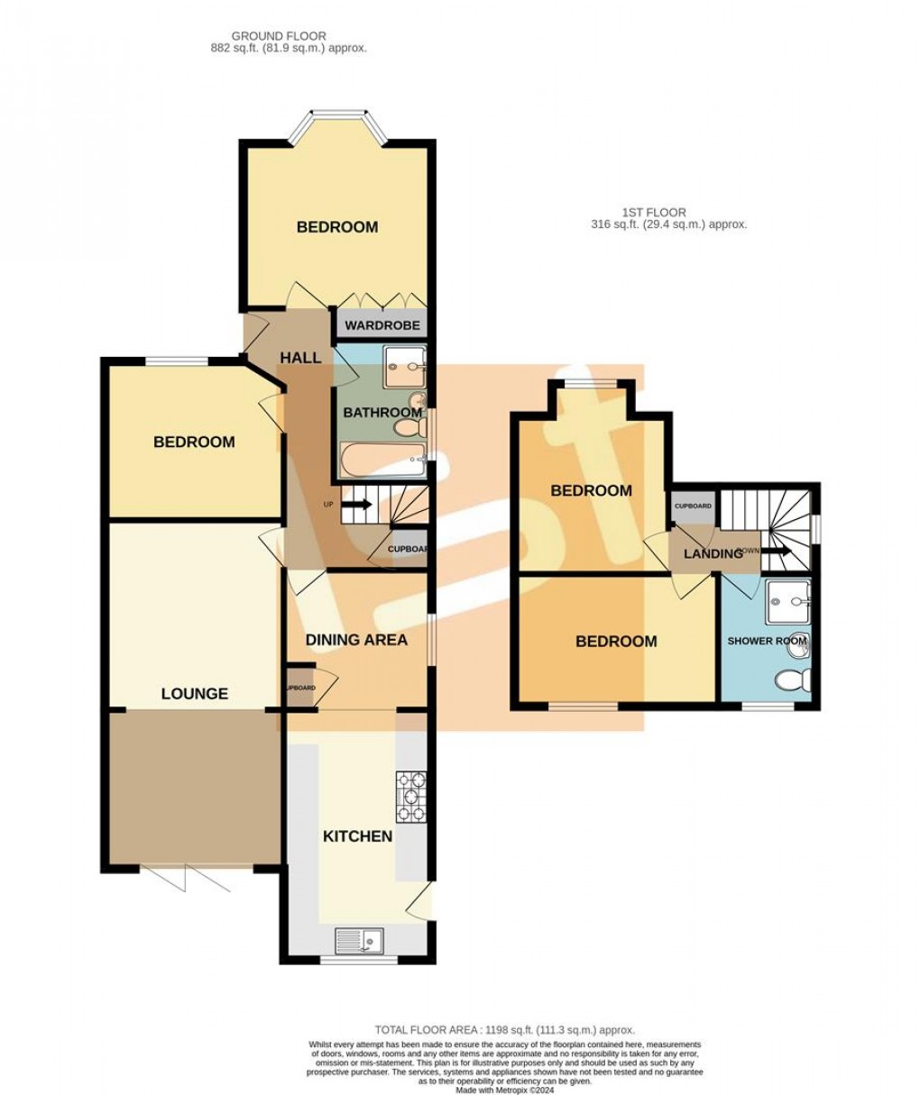 Floorplan for Barbara Close, Rochford