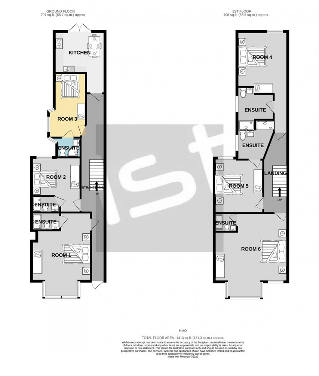 Floorplan for Honiton Road, Southend On Sea