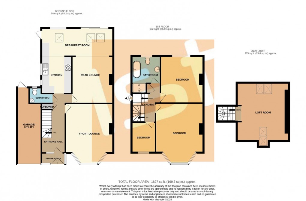 Floorplan for Kenilworth Gardens, Westcliff-On-Sea