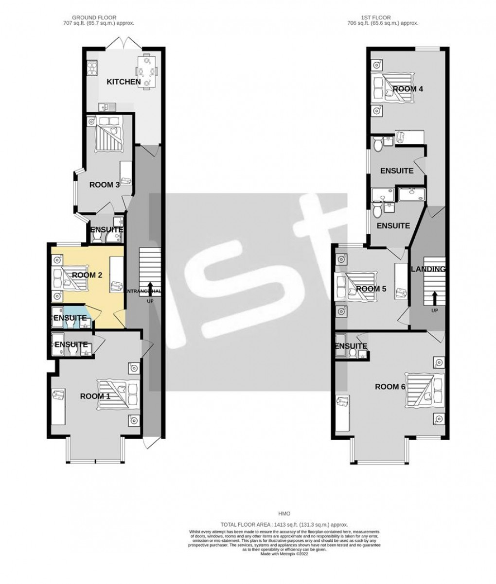 Floorplan for Honiton Road, Southend On Sea